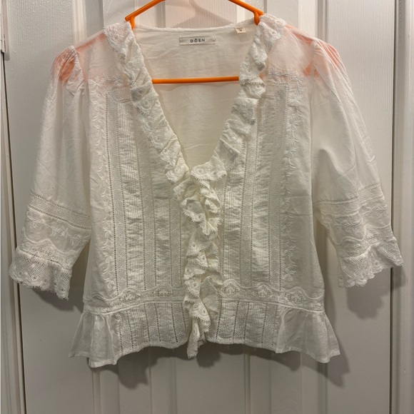 Doen Ivory Ruffled Blouse - Picture 4 of 8